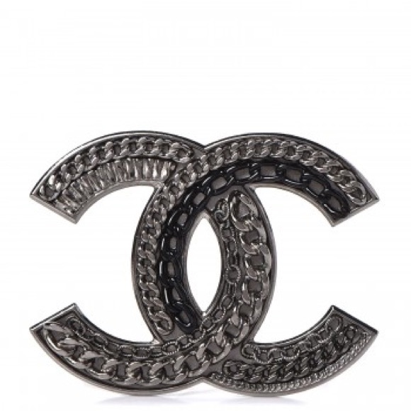 Chanel Very Rare Chain Ruthenium Hardware Brooch - Picture 2 of 5